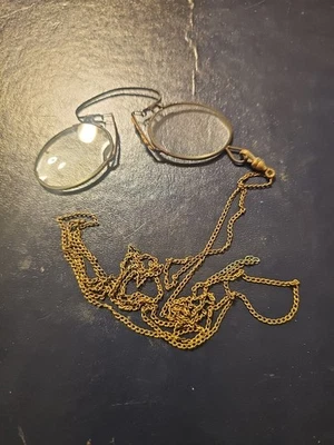 ✅ ANTIGUAS GAFAS NARIZ LECTURA PINCH, PINCE NEZ  Foto 1 de 4