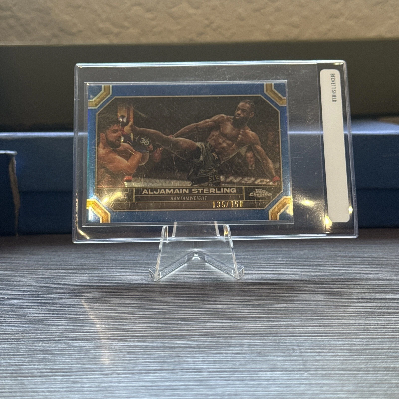 2024 Topps Chrome UFC Aljamain Sterling #12 Blue Refractor /150