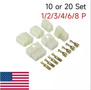 Automotive Electrical Male Female Cable Terminal Plug Wire Connector 1-8Pin - Picture 1 of 10