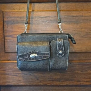 Rosetti Brown Convertible Crossbody Checkbook Wallet Purse 7.5"x6" - Picture 1 of 8