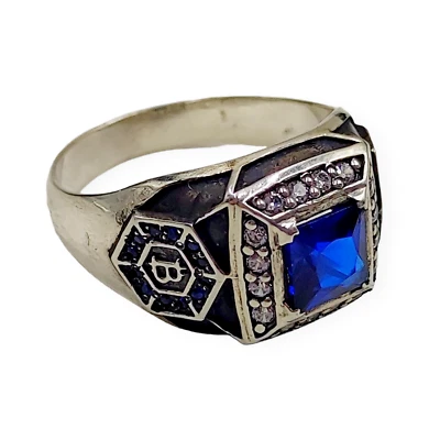 Anillo Bitcoin, código 701120YM, completamente plata de ley 925 Foto 1 de 4