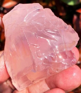 155.2g TOP!!! Natural Gemstone Rose Quartz Ice Transparent Collectables ia7944 - Imagen 1 de 14