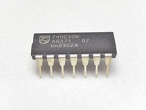 PHILIPS Semiconductors 74HC30N 74HC30 74HC CMOS 7430 DIP-14 - Picture 1 of 12
