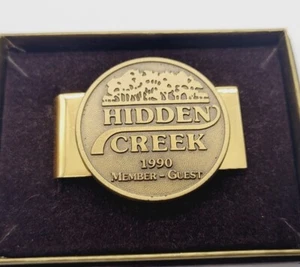 Vintage 1990s Hidden Creek Money Clip Member Guest NEW Old Stock NOS - Picture 1 of 6