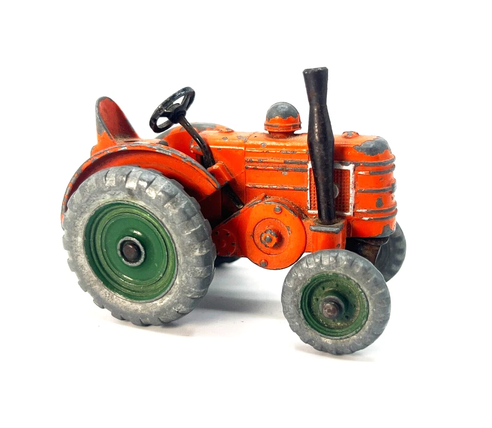 Tractor Dinky Toys 1954 Orange Field Marshall #301 ruedas verdes - ¡Variante RARA! Foto 1 de 4