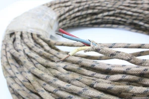 Western electric cloth 18GA wire 3pcs solid core cable 25Meter - Picture 1 of 3