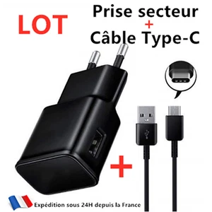 Chargeur Secteur + Câble USB TYPE-C Redmi Note 7/8/Pro Mi 8 Mi 9/Lite/9T Mi A3 - Photo 1/11