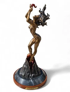 Mistress of Fire by Boris Vallejo Fantasy Bronze Franklin Mint - Picture 1 of 5