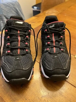 AVIA Memory Foam Insole  Black Pink Athletic Sneakers Womens  Sz 11 - Image 1 of 4