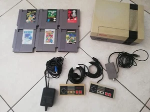 NINTENDO NES CONSOLLE VERSIONE MATTEL + 6 GIOCHI - Foto 1 di 11