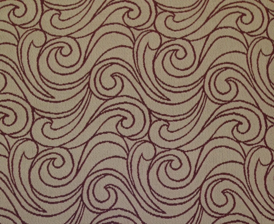 TELA EXTERIOR INTERIOR EXTERIOR JACQUARD GEOMÉTRICO ROJO AMAPOLA OUTDURA FROLIC POR YARDA 54"W Foto 1 de 4