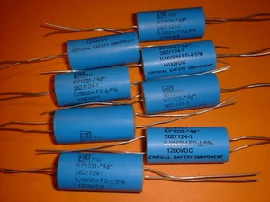 8x 6,2nF / 1200V axial Kondensator Roederstein KP1831 - Picture 1 of 2