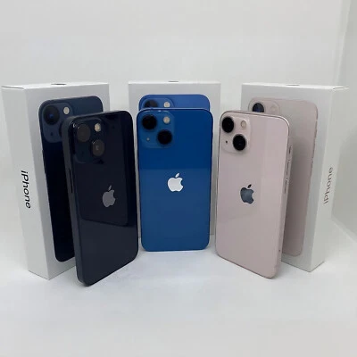 Apple iPhone 13 mini GUT Schwarz Weiß Blau 128GB 256GB 512 OVP Ohne Simlock - Bild 1 von 4