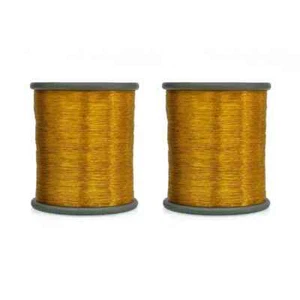 Metallic Zari Thread For Embroidery Sewing & Jewelry Making 0.1 MM Pack of 2 - Picture 1 of 77