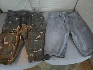 Two Mens Denim Shorts 28" Waist - Picture 1 of 6