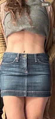 AG ADRIANO GOLDSCHMIED TRENDY JEAN JEAN MINIFALDA “THE ELICIT” MUJER TALLA 27 Foto 1 de 4