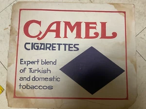Old Camel Cigarettes Display Sign Cardboard Advertising   14” * 12” ExpertBlend - Picture 1 of 1