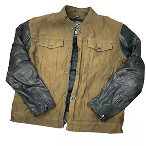 Chaqueta de cuero de mezclilla para motocicleta Band of Brothers para hombre talla XL ventilada CE blindada - Imagen 1 de 17