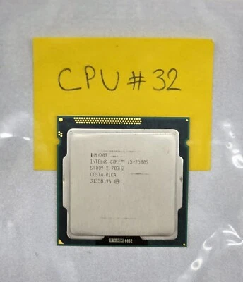 2.7 Ghz 2nd Gen Intel Core i5-2500S Quad-Core Processor SR009 Socket LGA1155 #32 - Image 1 of 2