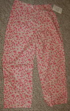 Womens Capris PINK CROPPED PANTS Small Floral Print J G HOOK Size 4 Petite 4P
