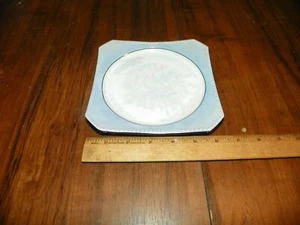 Vintage CT ALTWASSER SCHLESIEN deutsch blau/weiß leuchtend 6,25"" Teller - Bild 1 von 3