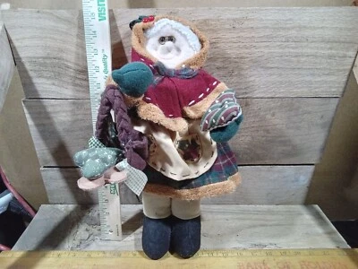 Stuffed Doll Christmas Santa Mrs Claus 15" - Image 1 of 4