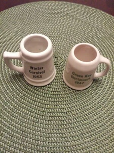 Set Of 2 Vintage Miniature Beer Steins Nassau China - Picture 1 of 7
