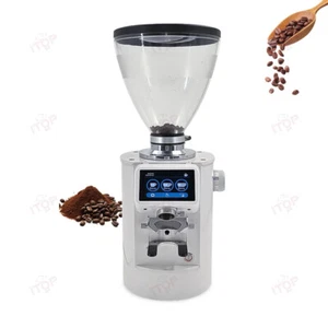 Commercial Espresso Coffee Grinder w/ Scale 3.5 lbs Cap. 90mm Burr Mill Machine - Picture 1 of 12