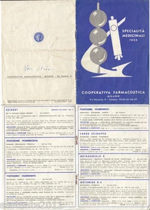 CATALOGO SPECIALITA' MEDICINALI 1955 DELLA COOPERATIVA FARMACEUTICA MILANO - Imagen 1 de 1