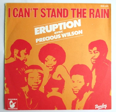 ERUPTION - FRANCE SP (7") "I CAN'T STAND THE RAIN" - Photo 1/2