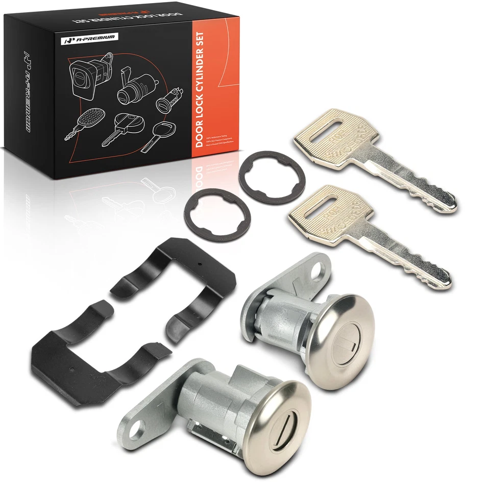 A-Premium Nuevo Juego de 2 cilindros de cerradura de puerta con 2 llaves para Ford F-600 F-800 1980 1981 Foto 1 de 4