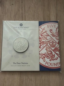 2024 Royal Mint The Four Nations Base Proof £5 Coin Pack Sealed BU5 - Picture 1 of 3