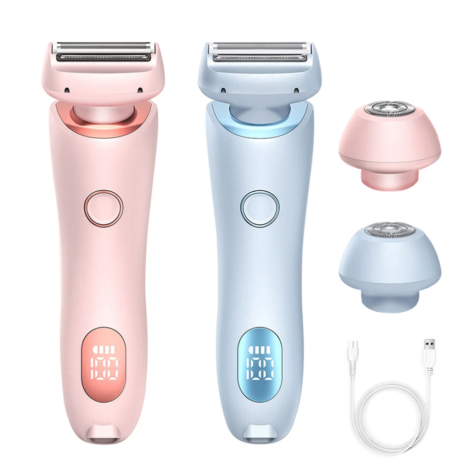 2-in-1-Elektro-Damenrasierer, Epilierer zur Haarentfernung, schmerzlos kabellos - Bild 1 von 4