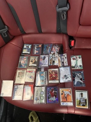 Baseball And Football Binder Collection Autographs And Patch Cards All Rare - Image 1 of 4