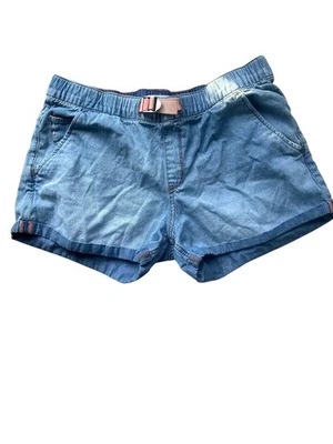ROXY Women’s Faded Denim Chambray Short With Elastic Waist Size S - Image 1 of 4