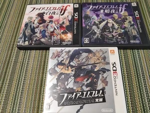 3DS Fire Emblem 3 Lot Games NTSC-J If Awaking Echoes Nintendo w/ Case - Picture 1 of 5