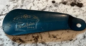 Vintage Florsheim Shoe Company Blue Metal Shoe Horn 4.5” 1950’s Free Shipping🔥 - Picture 1 of 5