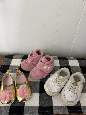 Ugg Nike Baby Shoes 2-3 Girls Lot Of 3 Pairs  - Image 1 of 4