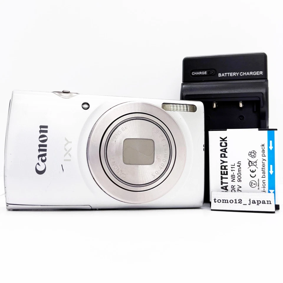 Canon PowerShot IXY 200 Silver ELPH 185 Digital Camera 20MP 8x Zoom 1DayShip - Image 1 of 4