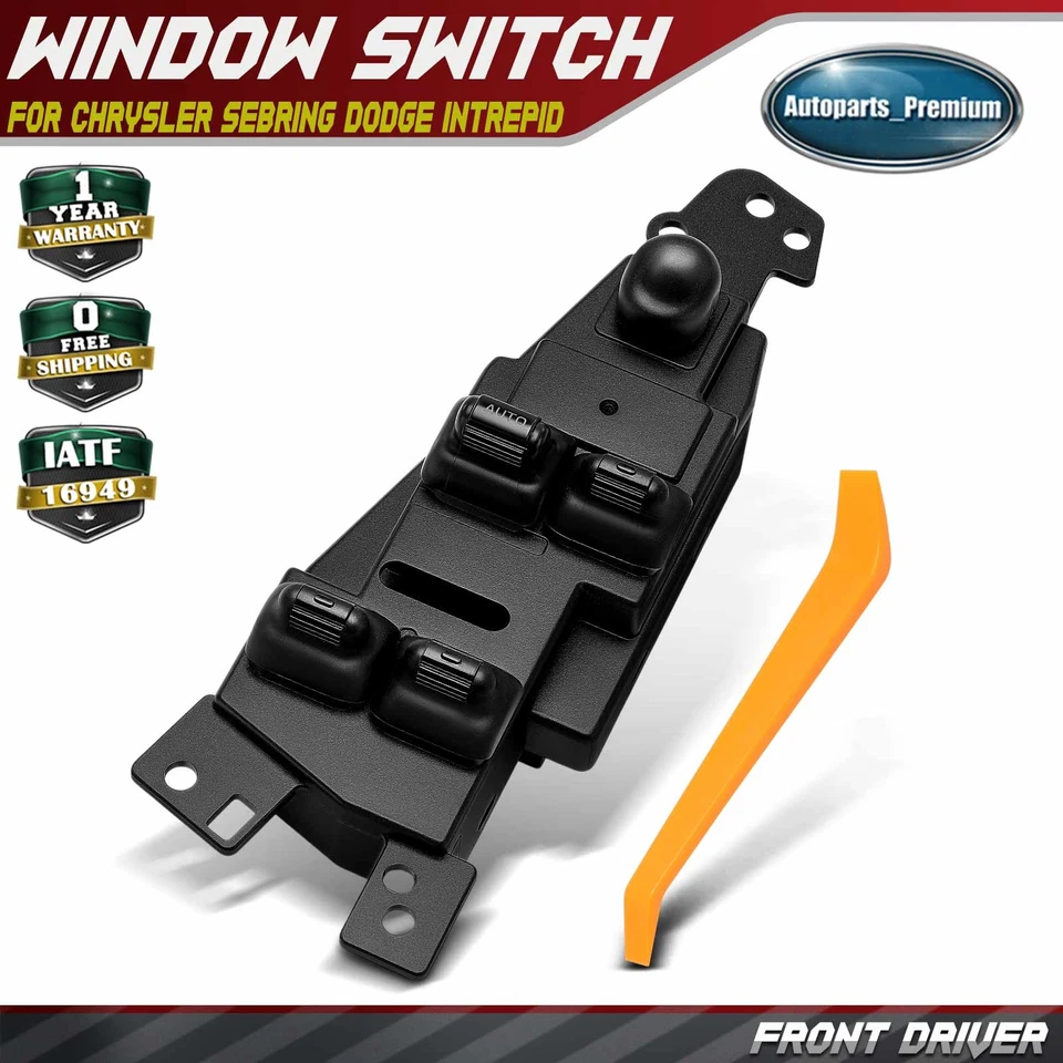 Interruptor de ventana eléctrica del conductor delantero para Chrysler Sebring Dodge Intrepid 2001-2004 Foto 1 de 4