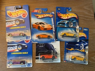 Hot Wheels Lamborghini Lote de 6 Murcielago Diablo Púrpura Rápido y Furioso  Foto 1 de 4