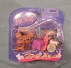 Littlest Pet Shop Kitty and Doggie Magically Open Box NIP 2004 LPS Hasbro - Picture 1 of 6