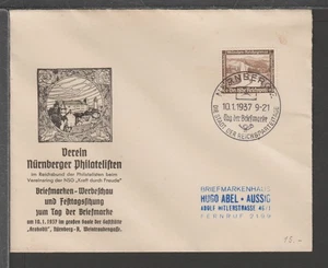 ✔️ GERMANY 3. Reich WWII RARE SONDERSTEMPEL Special Postmark COVER - Picture 1 of 1