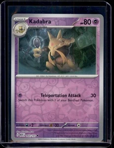 Kadabra SV: Scarlet & Violet 151 Pokémon 064/165 Reverse Holo NM+ - Picture 1 of 2