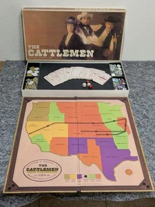 1977 Selchow Righter The Cattlemen Board Game COMPLETE Western Wild West Vintage - Picture 1 of 9