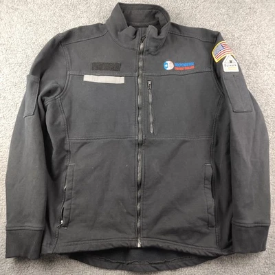 Chaqueta de trabajo Bulwark FR resistente al fuego para hombre grande negra polar Cat 2 2112 elástica Foto 1 de 4