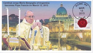 JVC GÜTESIEGEL - KARDINAL JORGE MARIO BERGOGLIO BENANNT PAPST FRANZISKUS COVER FDC EVENT 3 - Bild 1 von 1