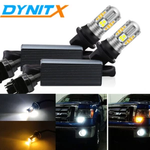 3157 4157 Switchback LED Turn Signal Lights Anti Hyper Flash WHITE AMBER 38SMD - Picture 1 of 9