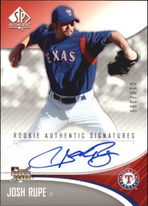 2006 SP Authentic Baseball #233 Josh Rupe (RC) AUTO /399