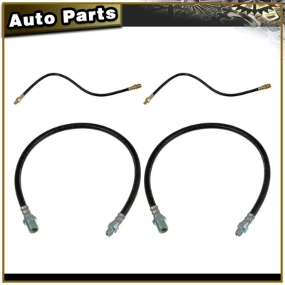 Línea de freno de manguera hidráulica de freno delantero trasero para Dodge D300 Series 1961 4 piezas Foto 1 de 4